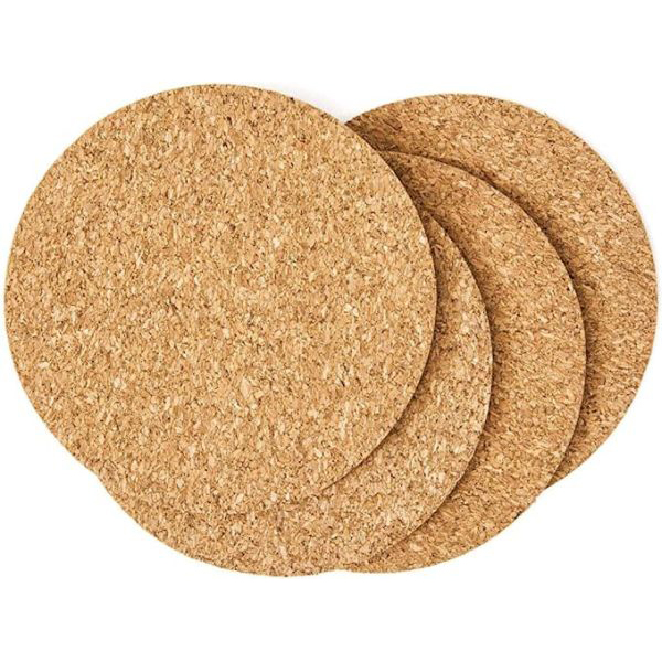 Non Adhesive Coaster Cork Sheet Round (Pack Of 38 Sheets)