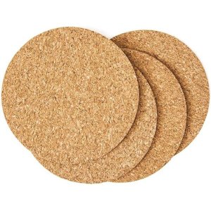 Non Adhesive Coaster Cork Sheet Round (Pack Of 38 Sheets)